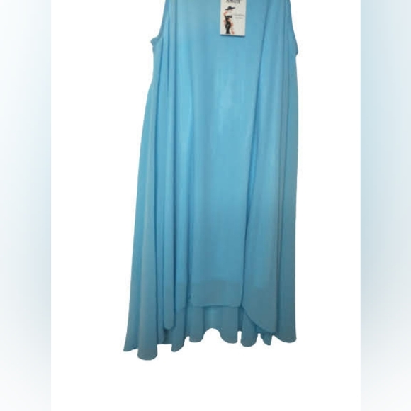 Amstt Light Blue Tank Top Beach Summer Dress Size M - Picture 4 of 6